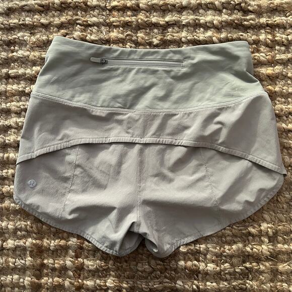 Lululemon Speed Up High-Rise Lined Short 2.5” Riverstone Size 4 NWOT - Picture 6 of 9